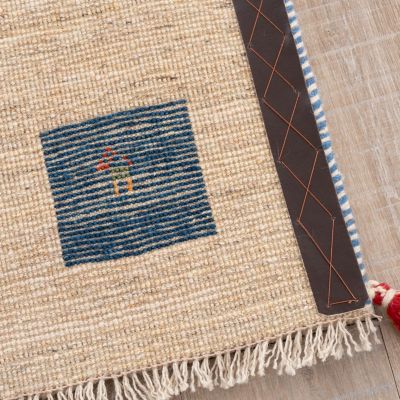 ☆ペルシャ手織りギャッベ 玄関マットMサイズ 13 | 三越伊勢丹